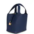 hermès picotin lock 18 bleu saphir maurice gold hardware hermès picotin lock 18 bleu saphir maurice gold hardware