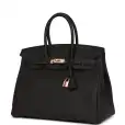 hermès birkin 35 black togo rose gold hardware hermès birkin 35 black togo rose gold hardware