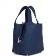 hermès picotin lock 18 bleu saphir maurice palladium hardware hermès picotin lock 18 bleu saphir maurice palladium hardware