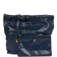 chanel large 22 bag navy lambskin antique gold hardware chanel large 22 bag navy lambskin antique gold hardware