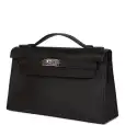 hermès kelly pochette black swift palladium hardware hermès kelly pochette black swift palladium hardware