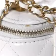 chanel calfskin quilted mini perfect fit vanity case with chain white chanel calfskin quilted mini perfect fit vanity case with chain white