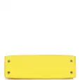 hermès kelly sellier 20 jaune citron chèvre palladium hardware hermès kelly sellier 20 jaune citron chèvre palladium hardware