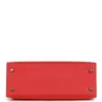 hermès kelly sellier 25 rouge de coeur verso epsom palladium hardware hermès kelly sellier 25 rouge de coeur verso epsom palladium hardware