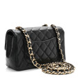 lambskin quilted mini coco charms rectangular flap black lambskin quilted mini coco charms rectangular flap black