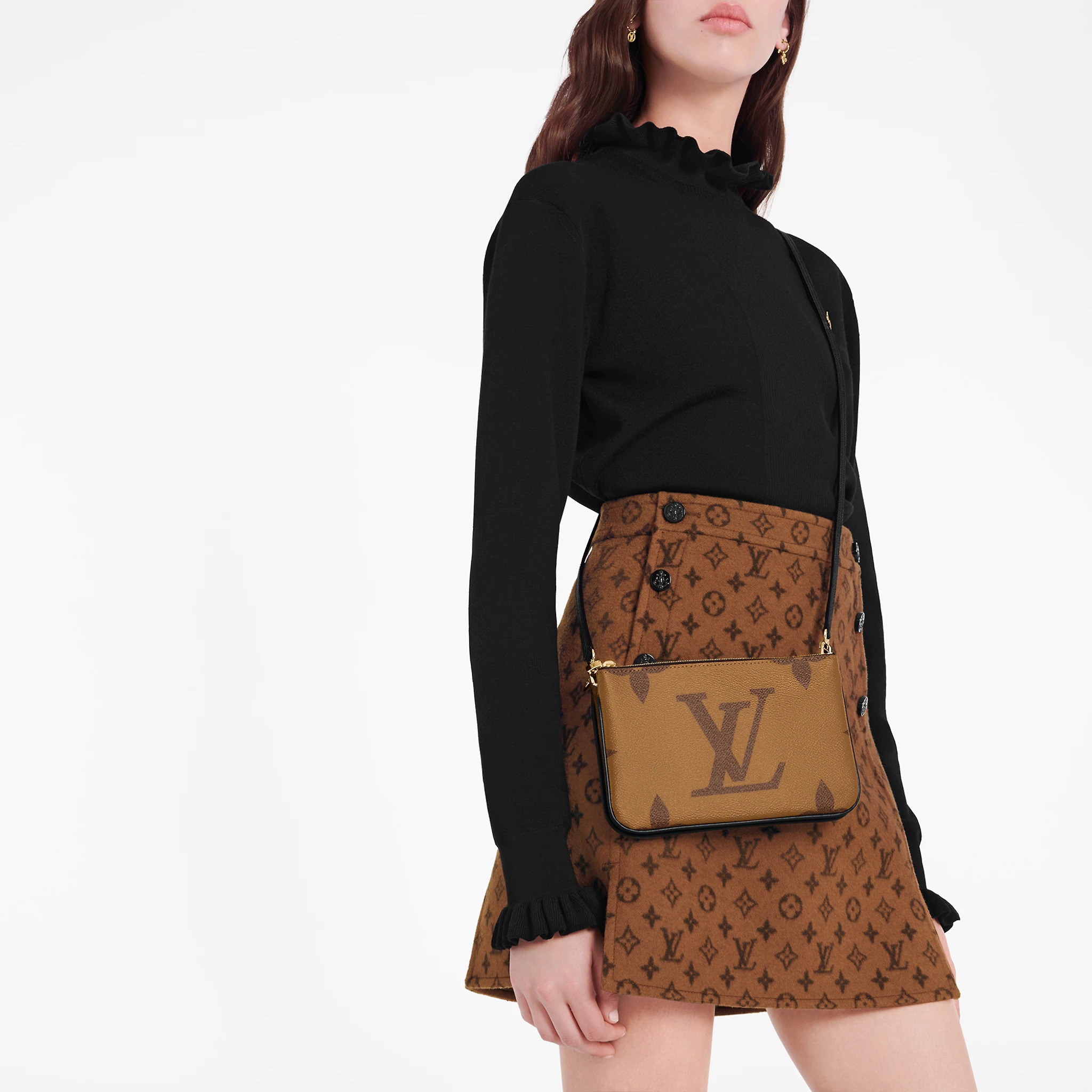 double zip pochette bag m69203 double zip pochette bag m69203