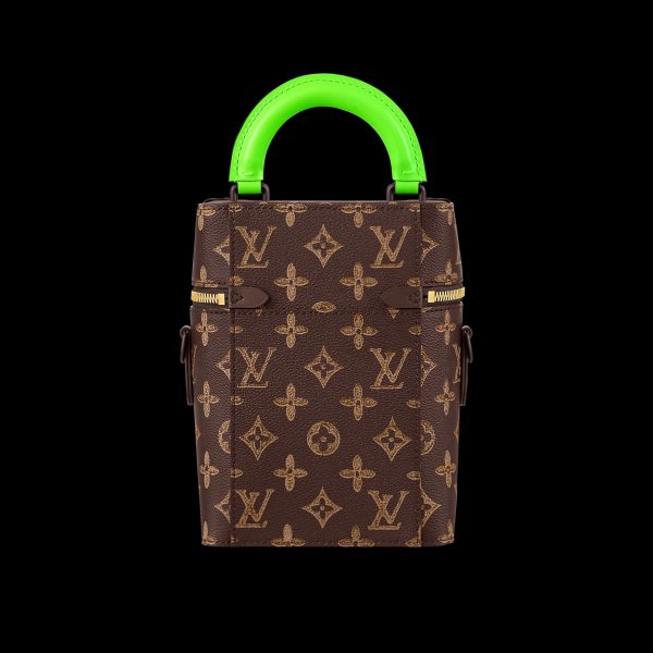 vertical box trunk handbag
